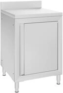 vidaXL Unterschrank 60 x 60 x 96 cm Gastro-Arbeitstisch mit Schrank 60x60x96 cm