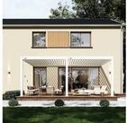 Weide Pergola Deluxe Plus Wand Pavillon Terrassen&uuml;berdachung Aluminium 4 x 6 M