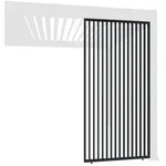Weide Pavillonseitenteil Vertikale Lamellenwand f&uuml;r Pergola aus Aluminium 3...