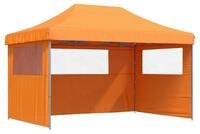 vidaXL Partyzelt Partyzelt Faltbar Pop-Up mit 3 Seitenteilen Orange
