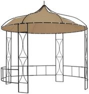 vidaXL Pavillon vidaXL Pavillon 300x290 cm Taupe Rund