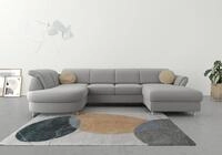 sit&more Wohnlandschaft Apulia U-Form, wahlweise Schlaffunktion, Bettkasten und...