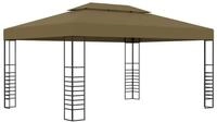 vidaXL Pavillon 3 x 4 m Pavillon 3x4 m Taupe 180 gm&sup2;