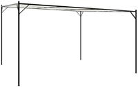 vidaXL Partyzelt Pavillon Wei&szlig; 4x4 m 180 g/m&sup2; Stoff und Stahl