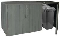 MCW M&uuml;lltonnenbox MCW-J28-XL-1-2er (1 St), Stabiles Geh&auml;use T&uuml;rgriffen zum
