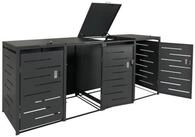 MCW M&uuml;lltrennsystem MCW-E83-4, Bel&uuml;ftungsschlitze, abschlie&szlig;bar, von oben zu