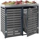 MCW M&uuml;lltonnenbox MCW-K14-2-4, Pflanzkasten mit Wasserablaufl&ouml;chern, Mit