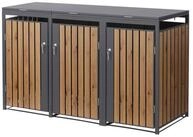 ML-DESIGN M&uuml;lltonnenbox M&uuml;llbox aus Stahl wetterfeste M&uuml;lltonnen Verkleidung