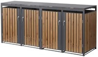 ML-DESIGN M&uuml;lltonnenbox M&uuml;llbox aus Stahl wetterfeste M&uuml;lltonnen Verkleidung
