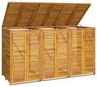 vidaXL M&uuml;lltonnenbox, M&uuml;lltonnenverkleidung f&uuml;r 3 Tonnen 210x89x117 cm...
