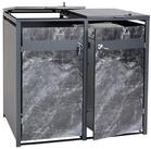 MCW M&uuml;lltonnenbox MCW-J82-2 (2 St), F&uuml;r 2 M&uuml;lltonnen mit 80 bis 240L