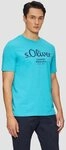 s.Oliver Kurzarmshirt T-Shirt Baumwoll-T-Shirt mit Logo-Print