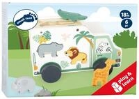 Small Foot Stapelspielzeug Steckspiel Spielauto "Safari"