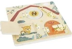 Small Foot Spiel Motorikbrett Schloss und Riegel ""Safari""