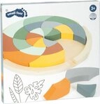 Legler Lernspielzeug Small foot 12457 - Farbenpuzzle Safari, Holz, Kreativspiel,