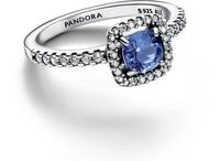 Pandora Fingerring Pandora Sterling silver Mixed stone Blue 193555C01 Damenring
