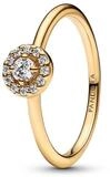 Pandora Solit&auml;rring 163554C01, f&uuml;r Damen-Ring Runder Pav&eacute; Heiligenschein