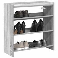 vidaXL Schuhschrank vidaXL Schuhregal Grau Sonoma 60x25x62 cm Holzwerkstoff