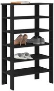 vidaXL Schuhschrank Schuhregal Schwarz 61x32x105 cm Holzwerkstoff