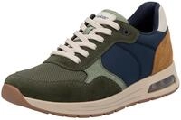 Sneaker RIEKER, Herren, Gr. 40, gr&uuml;n (khaki kombiniert), Lederimitat, Textil,