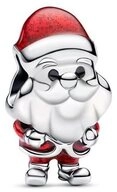 Pandora Charm-Einh&auml;nger PANDORA Beweglicher Weihnachtsmann Charm aus Sterlingsilber