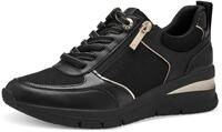 Sneaker TAMARIS, Damen, Gr. 42, gold (schwarz, goldfarben), Lacksynthetik,