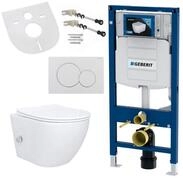 GEBERIT Tiefsp&uuml;l-WC GEBERIT-AL55800-SET, Sp&uuml;lrandloses Wand H&auml;nge WC Set Taharet