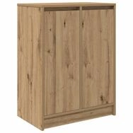 vidaXL Schuhregal Schuhschrank Artisan-Eiche 57x34x76 cm Holzwerkstoff, 1-tlg.