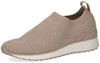 Slip-On Sneaker CAPRICE, Damen, Gr. 36, beige (sand), Textil, Schuhe Slip-On Sneaker,