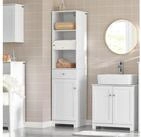 SoBuy Hochschrank BZR17, Badkommode Beistellschrank Badschrank schmal