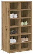 vidaXL Schuhschrank Schuhregal Artisan-Eiche 54x34x100,5 cm Holzwerkstoff