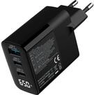 Inline &reg; USB PD Netzteil 3-Port USB-C + USB-A 65W Display AC/DC-Einbaunetzteil
