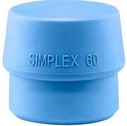 Gummihammer HALDER SIMPLEX Ersatzeinsatz TPE-soft blau 60mm