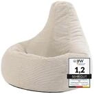 icon Sitzsack Sessel mit R&uuml;ckenlehne aus Cord &bdquo;Dalton&ldquo;, Sitzsack XXL,...