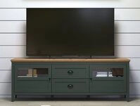 trendteam Lowboard Lowboard TV-Schrank Stanton, Tannengr&uuml;n / Eiche