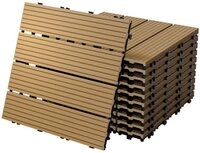 ECD Germany Terrassendielen WPC Bodenplatte Terrassenfliesen Fliesen mit...