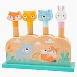Small Foot Steckspielzeug Steckspiel Pastell, (packung, 5-tlg), mit Sprungfedern