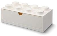 Geschirr-Set LEGO&reg; Schubladenelement 8 Noppen Wei&szlig;, ABS