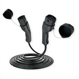 ROLINE E-Auto Ladekabel Typ2, 1-phasig Autoladekabel, IEC 62196-2 Typ 2...