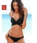 s.Oliver Push-Up-Bikini mit zus&auml;tzlichen Bindeb&auml;ndern schwarz 40