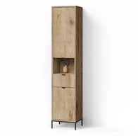 Livinity&reg; Hochschrank ATERNO, Viking Oak, 40 x 190 cm mit T&uuml;r und Schublade...