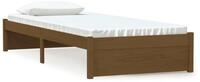 vidaXL Bett Massivholzbett ohne Matratze Honigbraun 75x190 cm