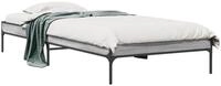 vidaXL Bettgestell, Bettrahmen Grau Sonoma 100x200 cm Holzwerkstoff und Metall