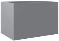 vidaXL Pflanzk&uuml;bel, Pflanzkasten Silbern 62x47x46 cm Verzinkter Stahl