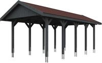 Skanholz Einzelcarport Wallgau, BxT: 380x750 cm, 215 cm Einfahrtsh&ouml;he, mit...