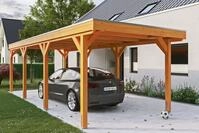 Skanholz Einzelcarport Grunewald, BxT: 321x796 cm, 289 cm Einfahrtsh&ouml;he, mit