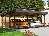 Skanholz Doppelcarport Spreewald, BxT: 585x589 cm, 215 cm Einfahrtsh&ouml;he