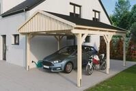 Skanholz Einzelcarport Fichtelberg, BxT: 423x566 cm, 379 cm Einfahrtsh&ouml;he, mit