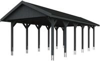 Skanholz Einzelcarport Wallgau, BxT: 430x900 cm, 215 cm Einfahrtsh&ouml;he, mit...