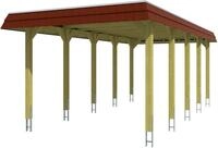 Skanholz Einzelcarport Spreewald, BxT: 345x741 cm, 206 cm Einfahrtsh&ouml;he, mit